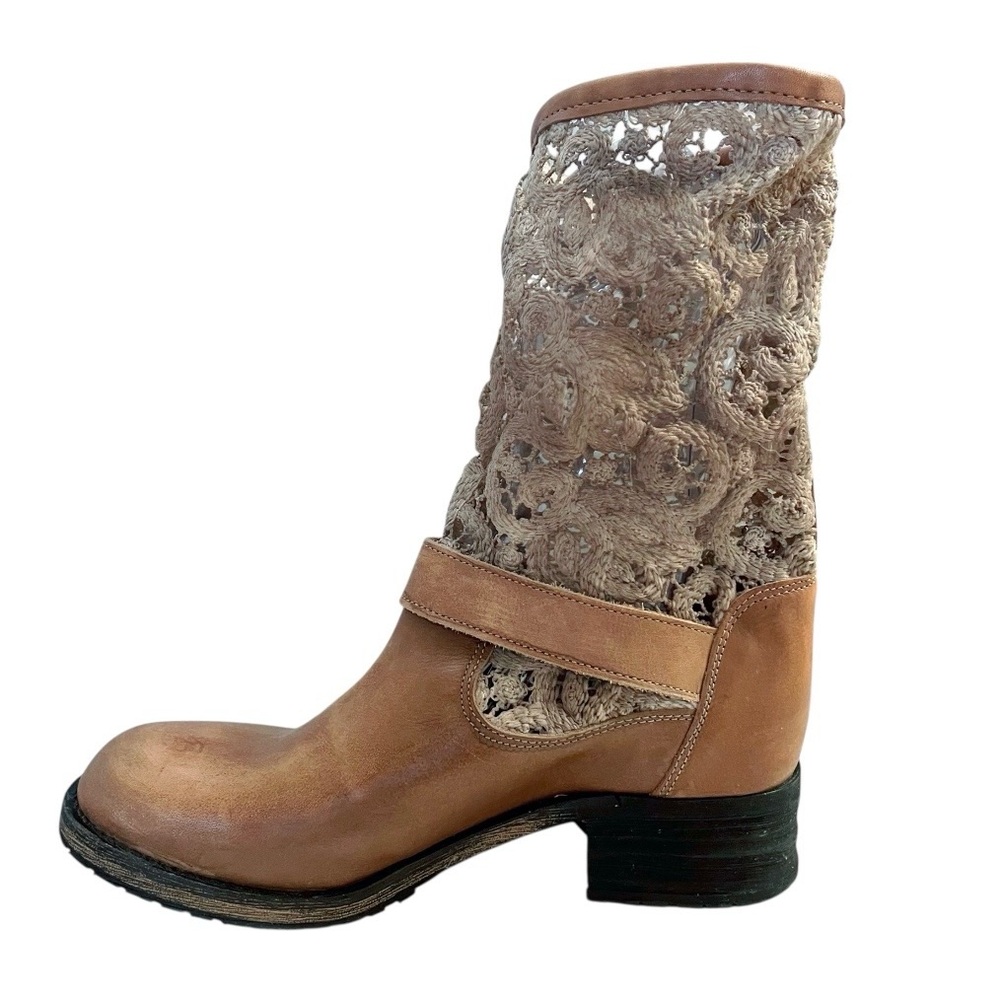 Free People Beau Crochet Lace Distressed Boots - Picture 5 of 15